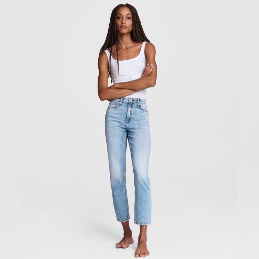 Rag & bone Nina High-Rise Cigarette - Alexis
Slim Fit Ankle Light Indigo Jean